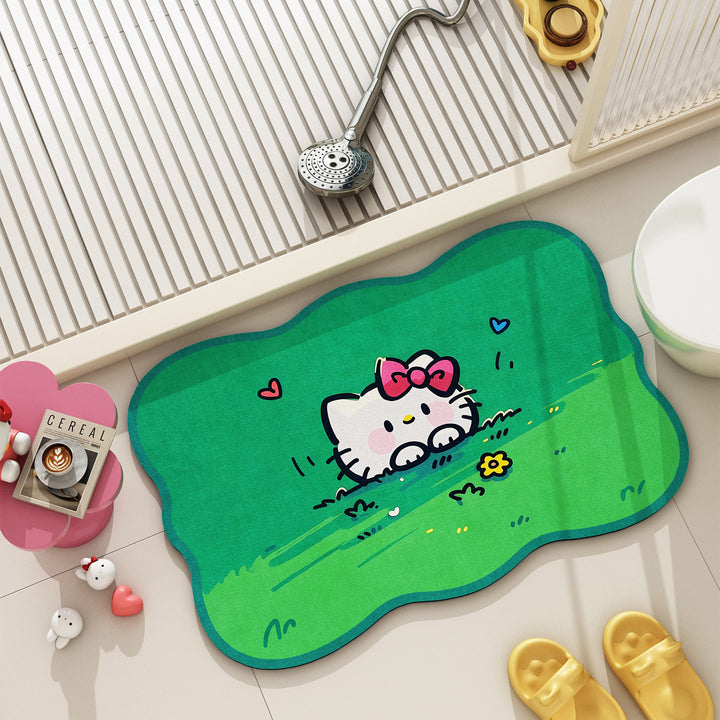 Cartoon-Themed Bath Mat