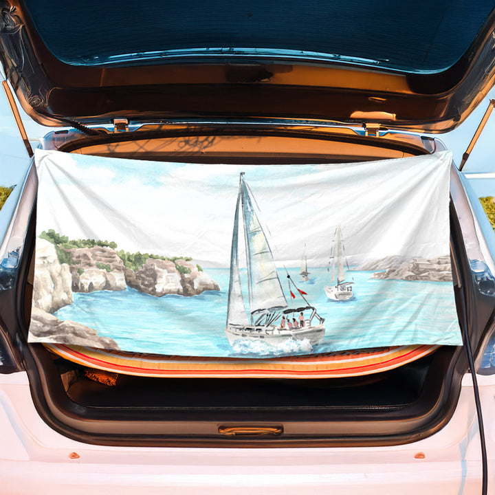 Trunk mat in creative flamingo design Stornfield
