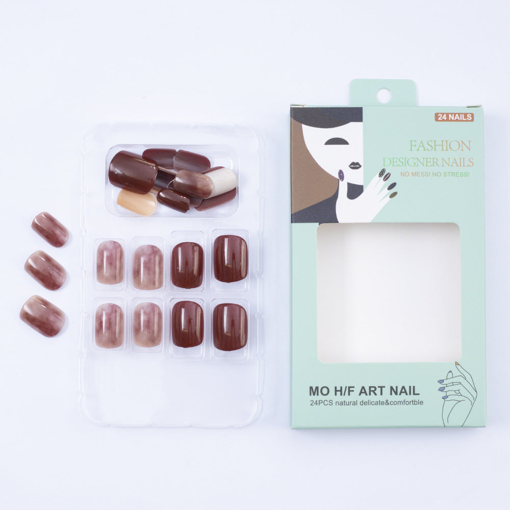 Nail set with elegant gradient and stylish surfaces Stornfield