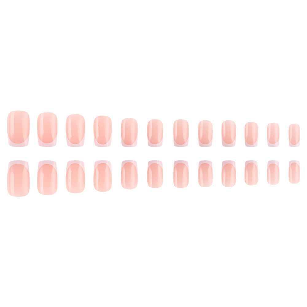 Elegant French Tip Press-On Nails Stornfield