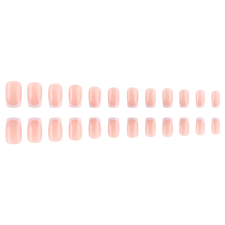 Elegant French Tip Press-On Nails Stornfield