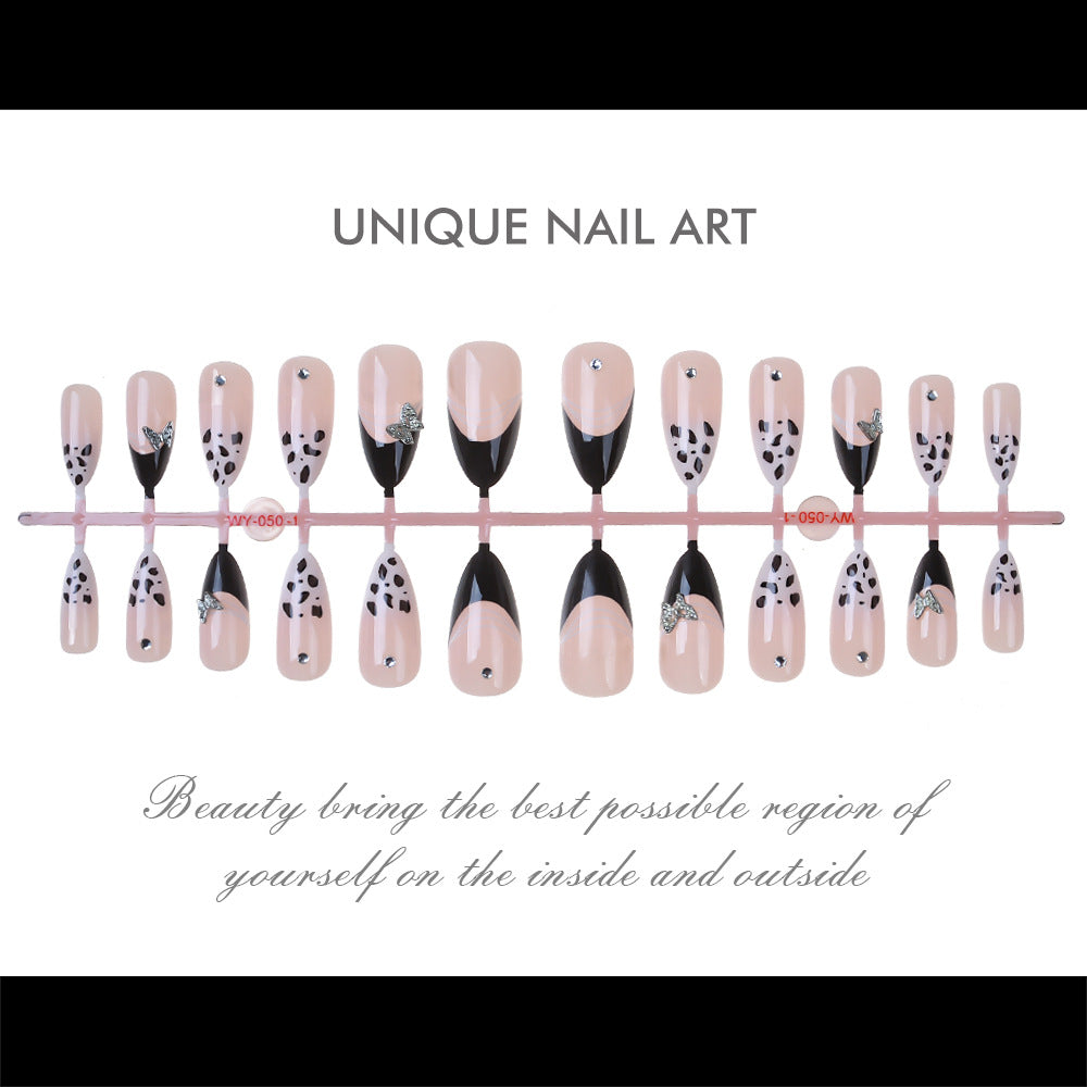 Artistic Press-On Nail Set with Elegant Designs Stornfield