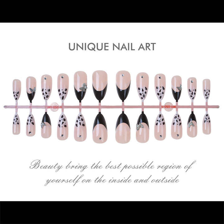 Artistic Press-On Nail Set with Elegant Designs Stornfield