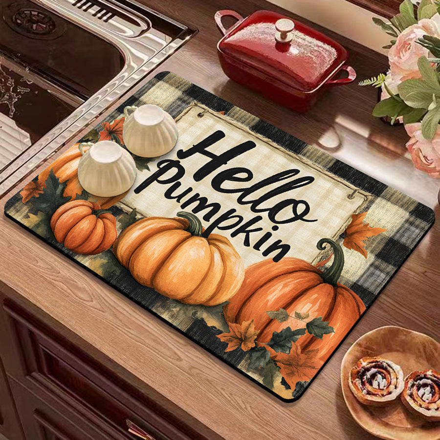 Festive Winter-Themed Kitchen Counter Mat Stornfield