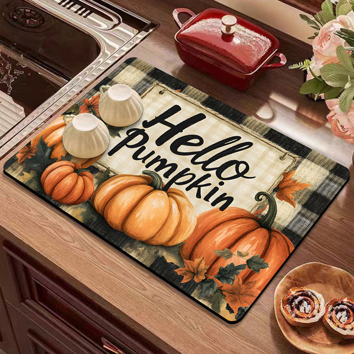 Festive Winter-Themed Kitchen Counter Mat Stornfield