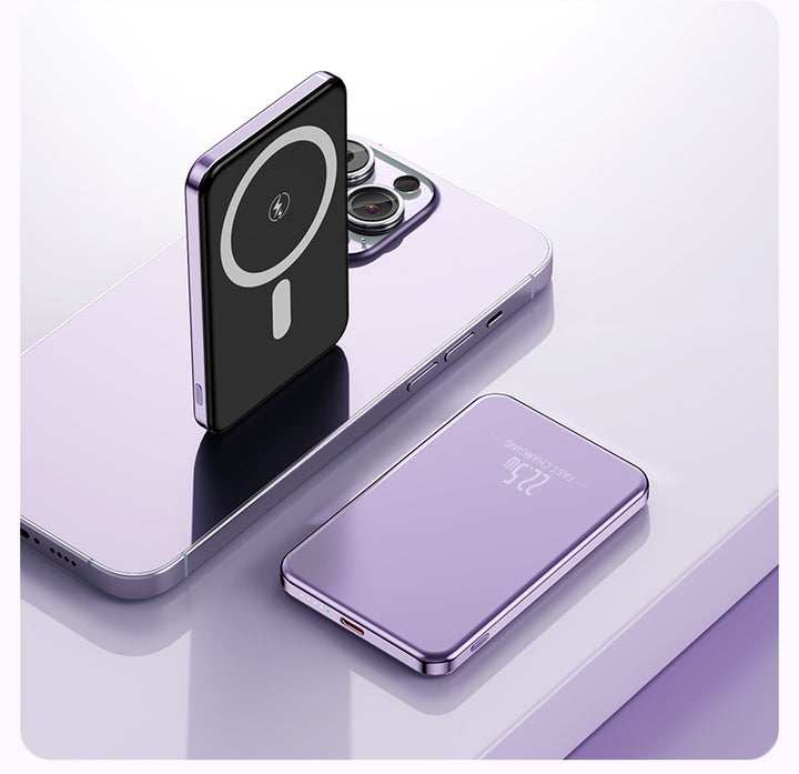 Portable induction power bank with slim design and LED display Stornfield