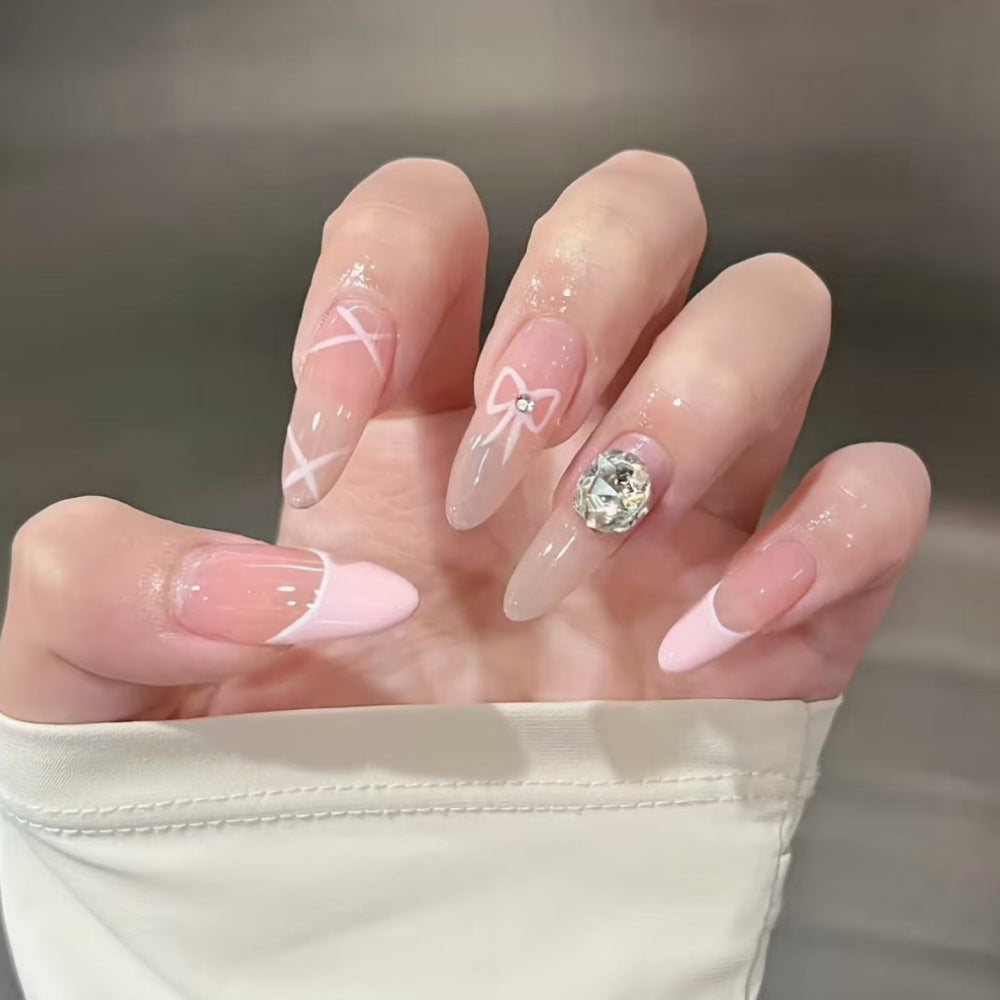 Artistic Floral Detailed Press-On Nail Set Stornfield