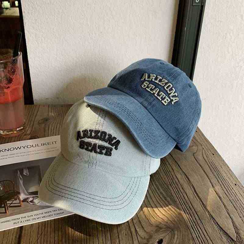 Unisex Vintage-Inspired Embroidered Denim Cap Stornfield