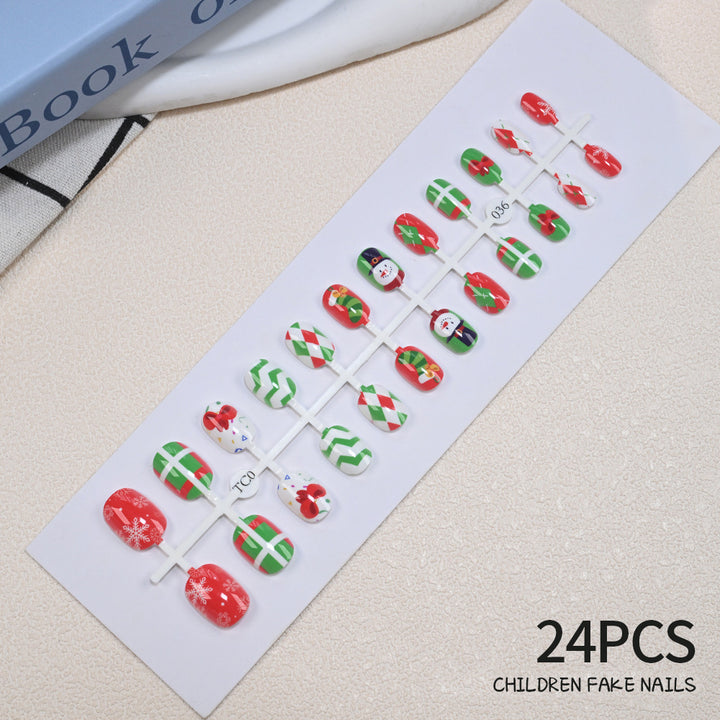 Children's Fun Holiday-Themed Fake Nail Set Stornfield