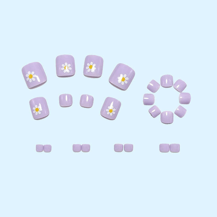 Artificial nail set with spring flower designs Stornfield