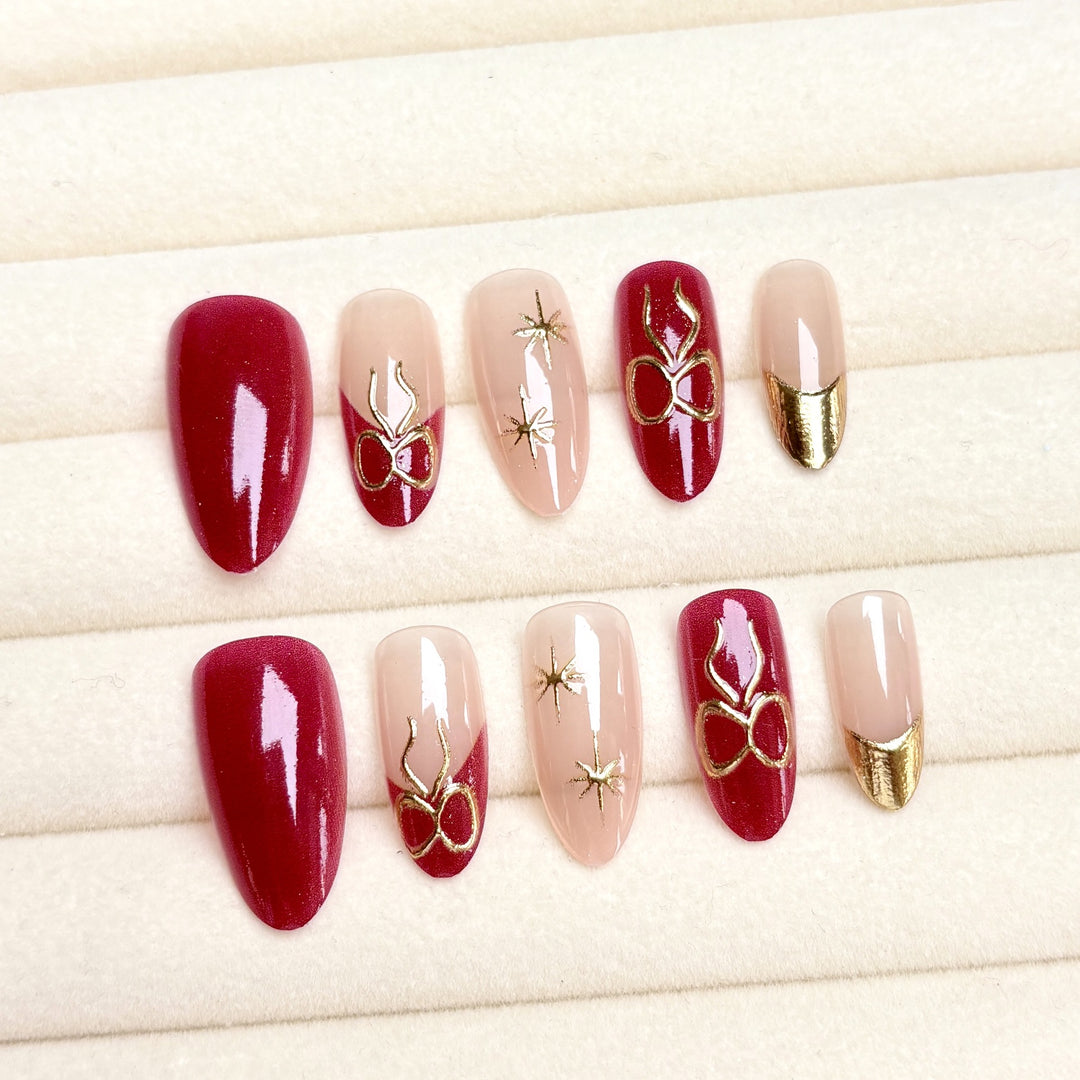 Glamorous Press-On Nail Art Set 1790745710