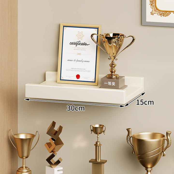 Wall-Mounted Floating Display Shelf Lacquered High-Gloss MDF