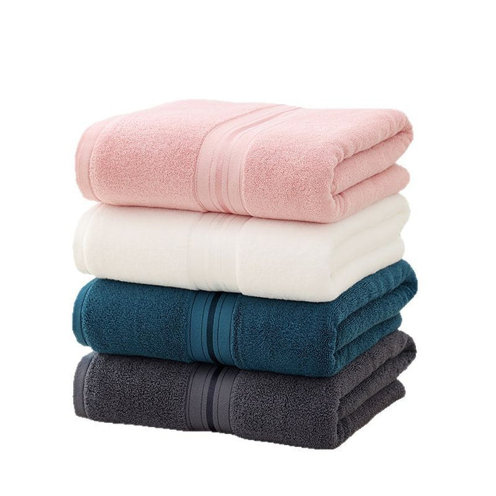 Large soft cotton terry bath towel absorbent wellness towel