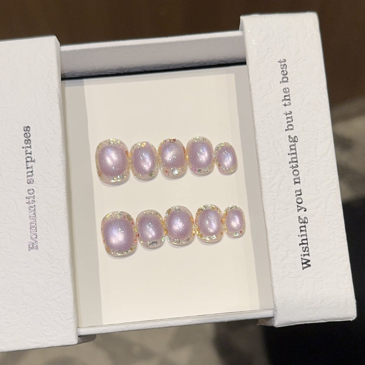 High-quality artificial nail tips with shimmering effect Stornfield
