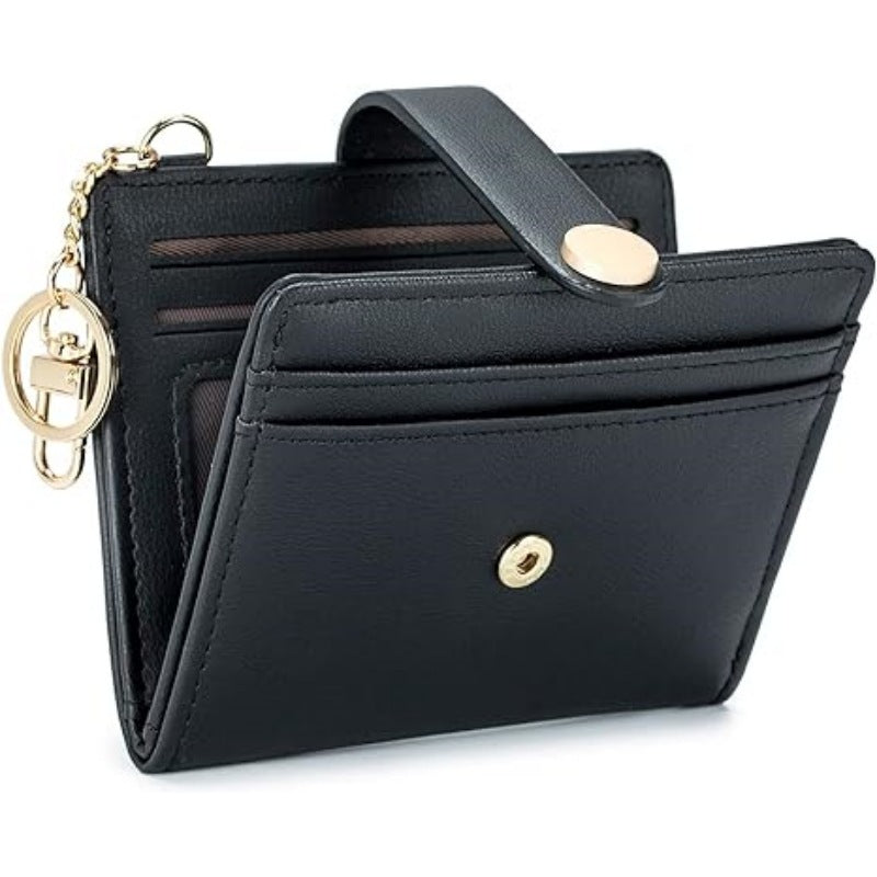 Compact card holder with keychain Stornfield