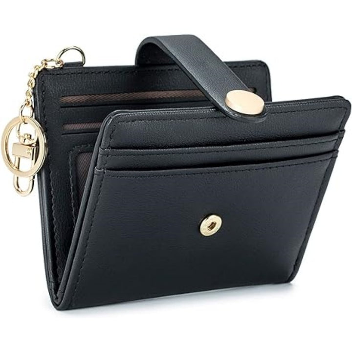 Compact card holder with keychain Stornfield