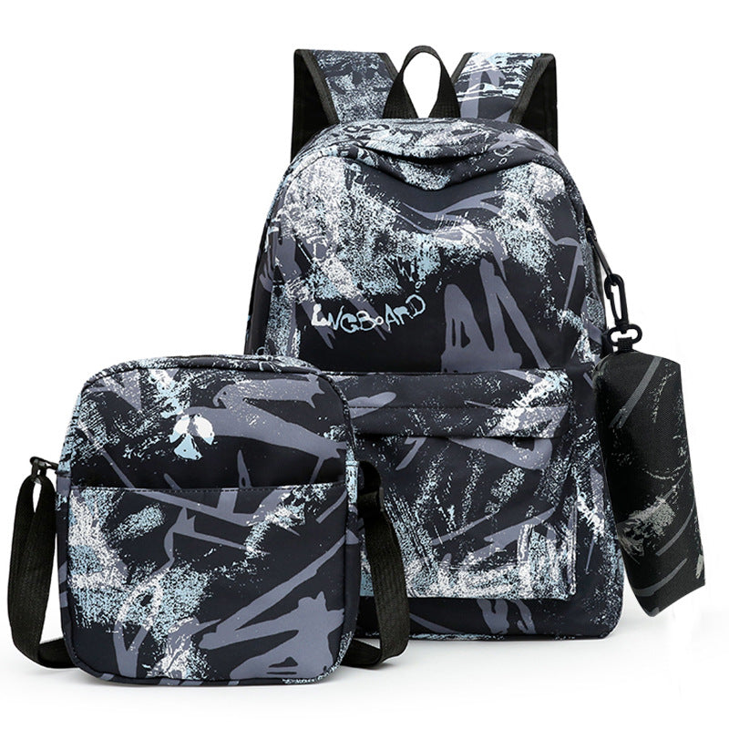 Graffiti Print Multi-Functional Backpack Set Stornfield