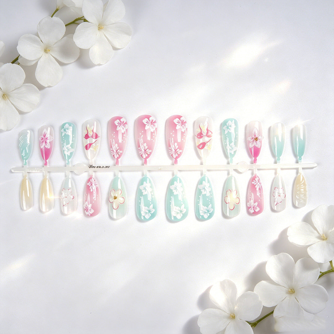Elegant Art Nail Collection with Floral Motifs Stornfield