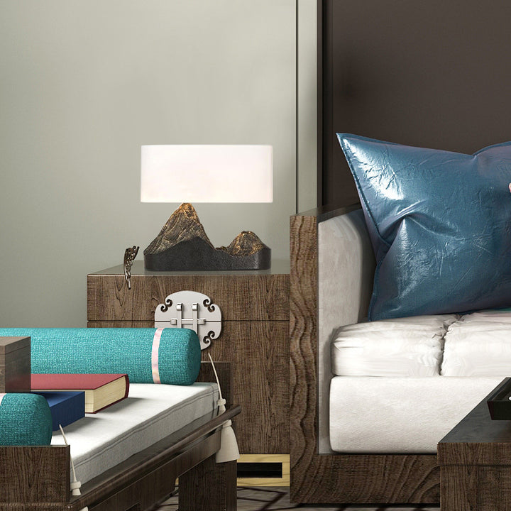 Decorative Mountain Sculpture Table Lamp