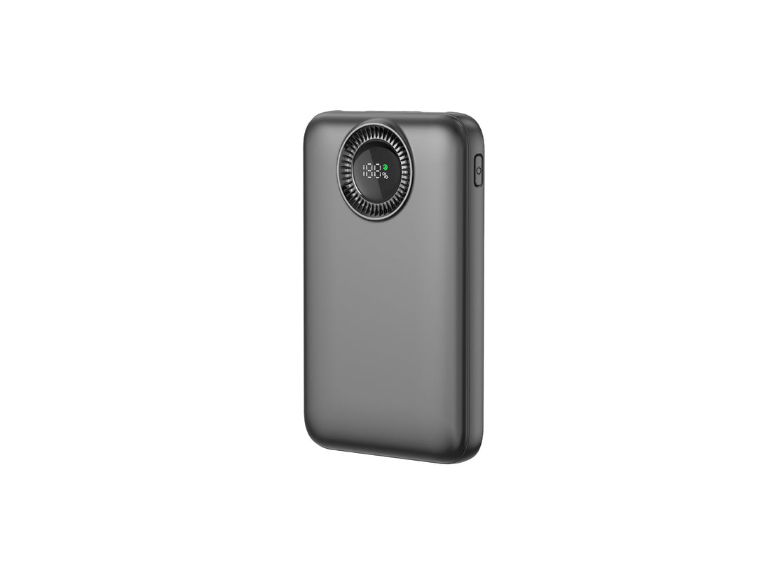 Portable high-performance power bank with inductive charging technology and digital display Stornfield