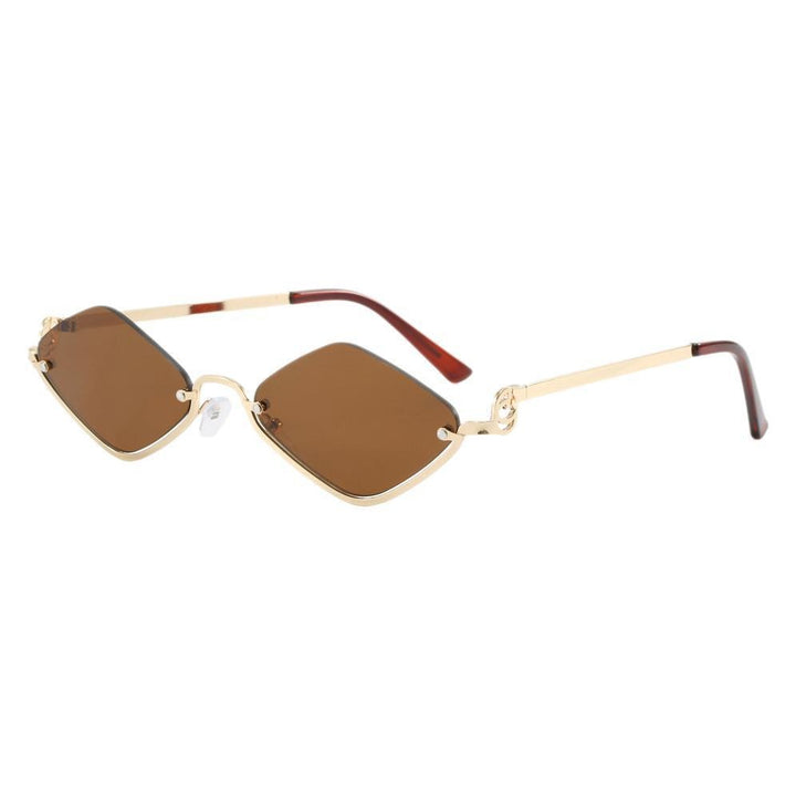Women's fashionable square sunglasses with luxurious metal frame Stornfield