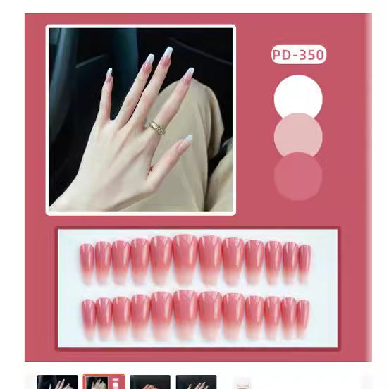 Elegant Gradient Press-On Nail Tips Stornfield