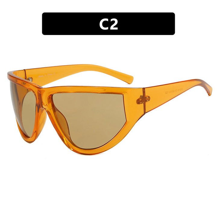 Women's futuristic sunglasses with sporty design and flexible lenses Stornfield