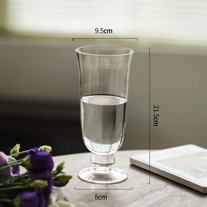 Tall Vintage-Inspired Stemmed Goblet with Pedestal Base Stornfield