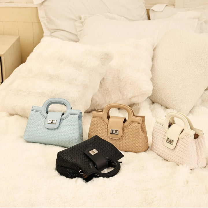 Woven Structured Handbag
