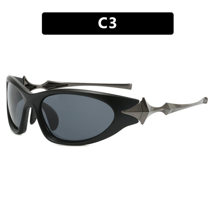 Women's futuristic sports sunglasses with ergonomic design Stornfield