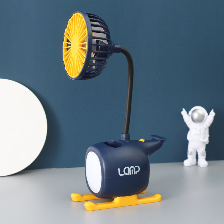 Women's multifunctional USB desk lamp with fan Stornfield