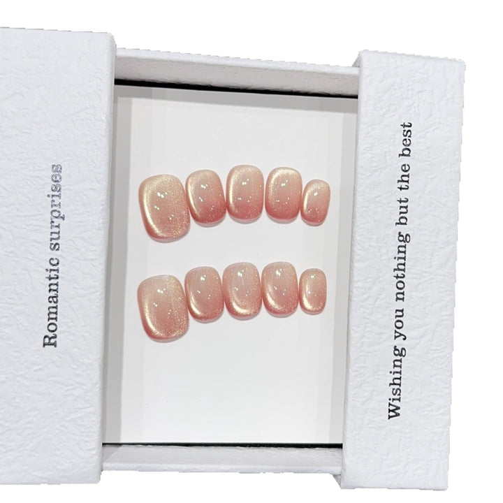 Artificial Nail Set with Shimmering Accents Stornfield