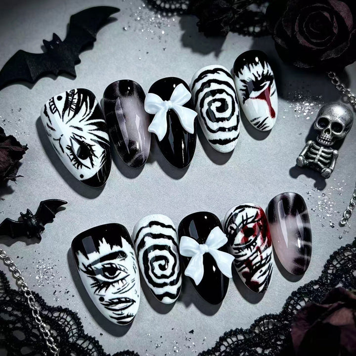 Artistic Graphic Press-On Nail Set