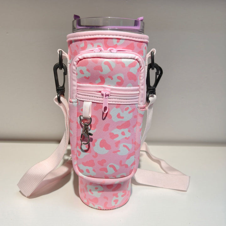Ladies trendy and sparkling drinking bottle with shoulder bag Stornfield