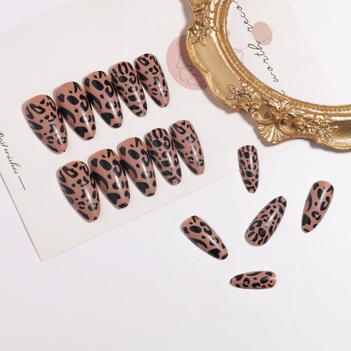 Stylish Leopard Print Press-On Nails Stornfield
