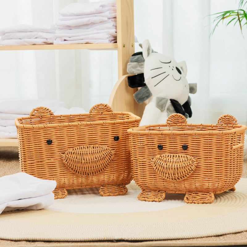 Decorative Animal-Themed Storage Basket Stornfield