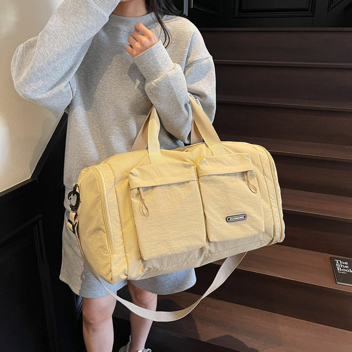 Sporty Travel Bag With Several Exterior Pockets Stornfield