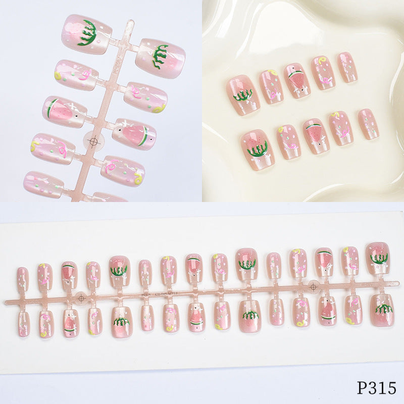 Artistic Floral Design Press-On Nails Stornfield