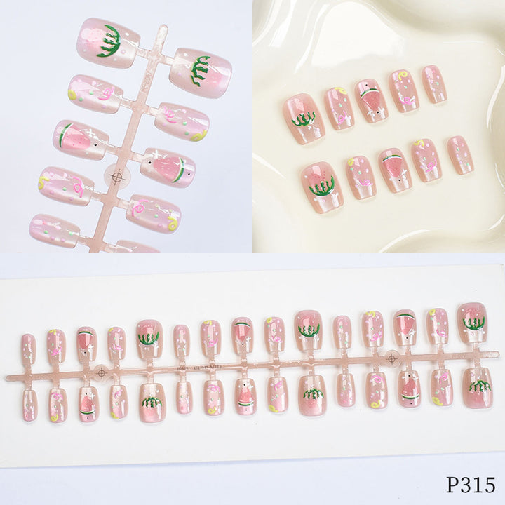 Artistic Floral Design Press-On Nails Stornfield
