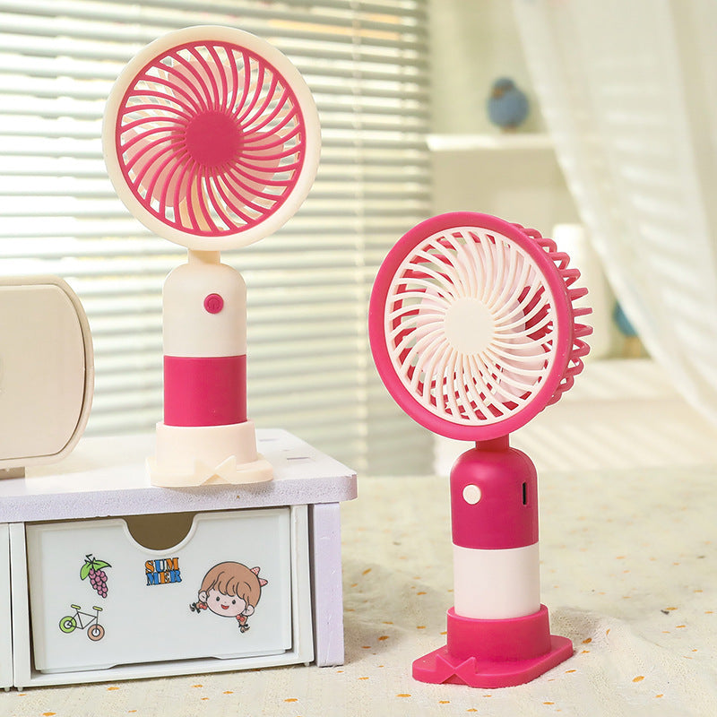 Women portable mini hand fan with USB connection and ergonomic design Stornfield
