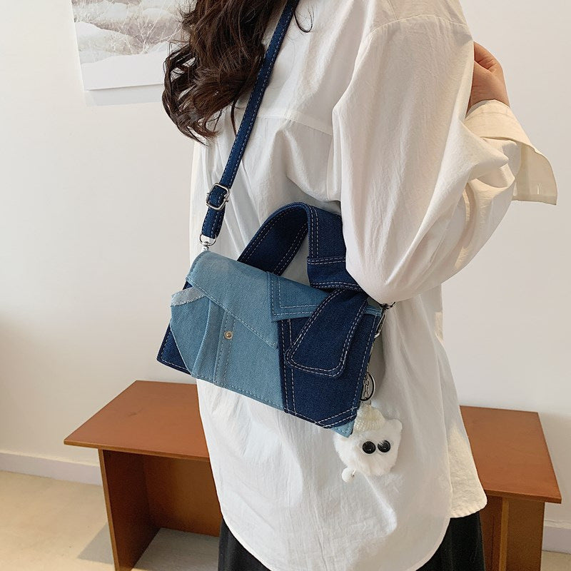 Unique Denim Crossbody Handbag