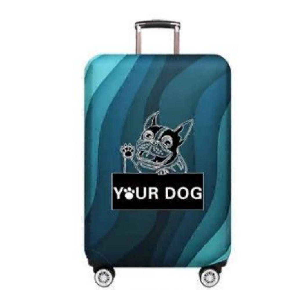 Women's hard-shell suitcase with playful paw print pattern Stornfield