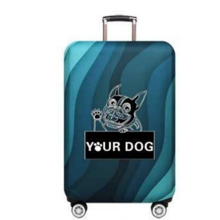 Women's hard-shell suitcase with playful paw print pattern Stornfield
