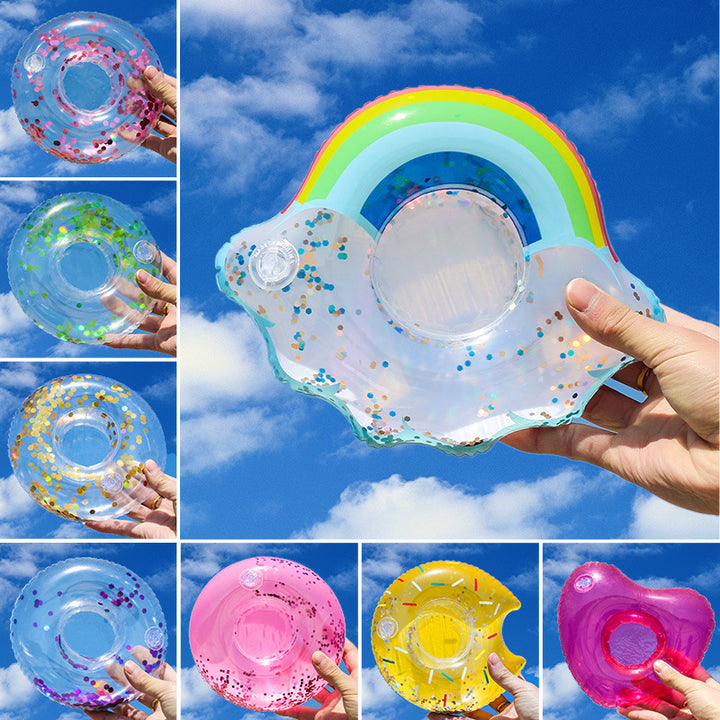 Women Inflatable Swim Ring with Floral Design Stornfield