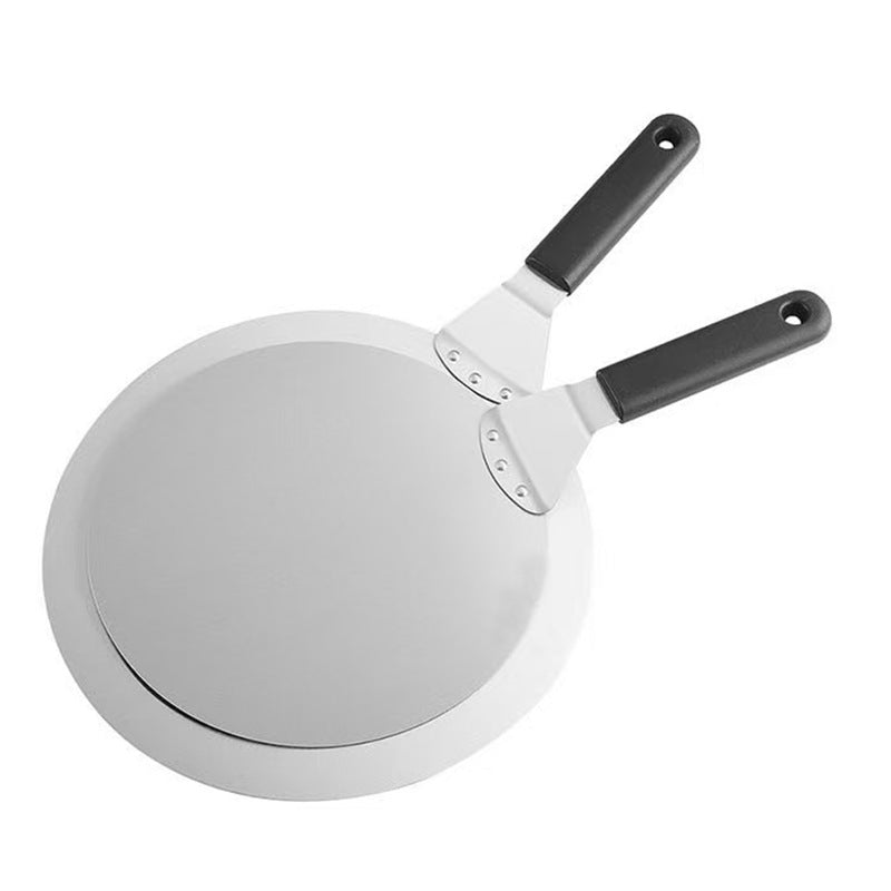 round stainless steel pizza peel with ergonomic heat resistant handle Stornfield