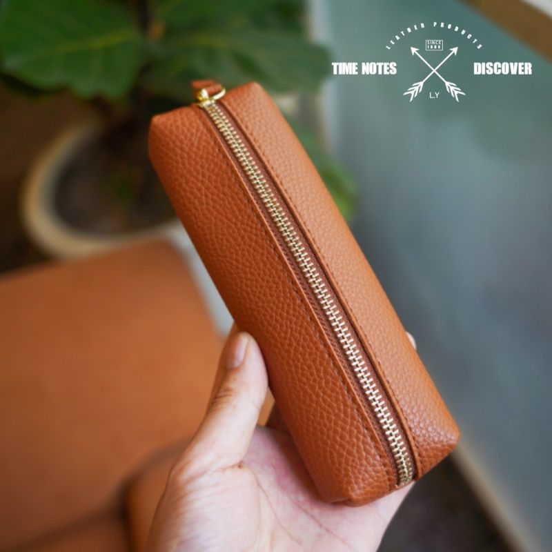 Elegant Leather Pencil Case