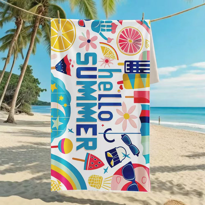 Women's beach towel with creative golf theme Stornfield