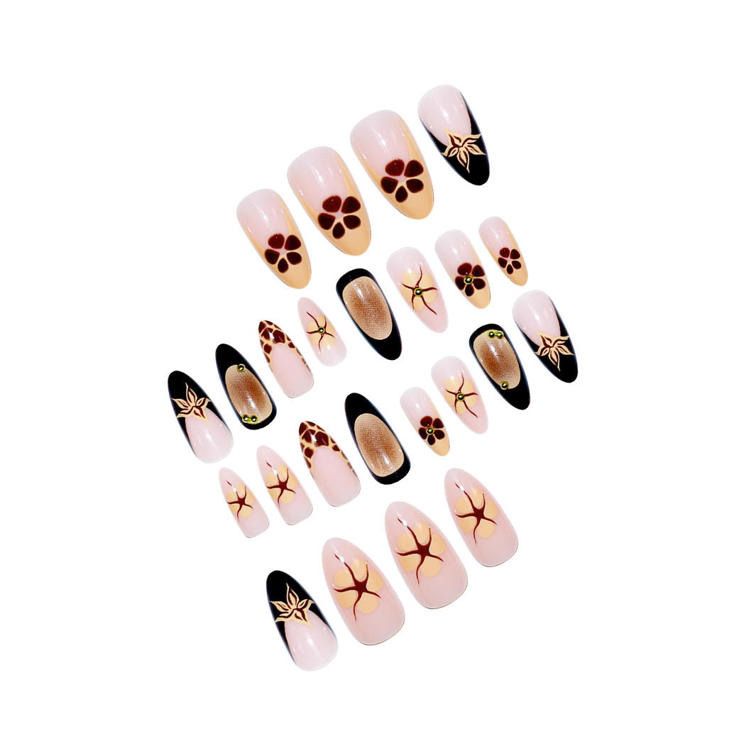 Elegant Artistic Almond-Shaped Nail Extensions Stornfield