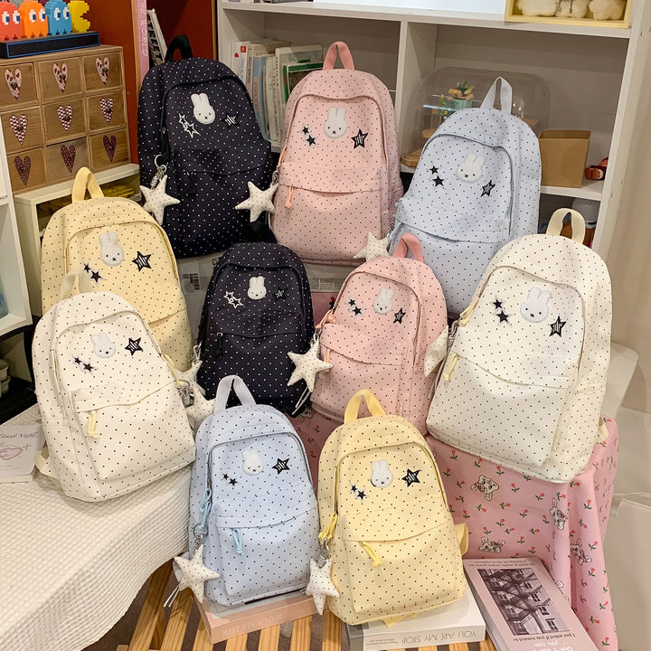 Playful Bunny and Star-Themed Backpack Stornfield