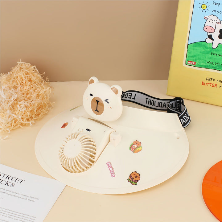 Ladies Portable Hand Fan with Cute Animal Design Stornfield
